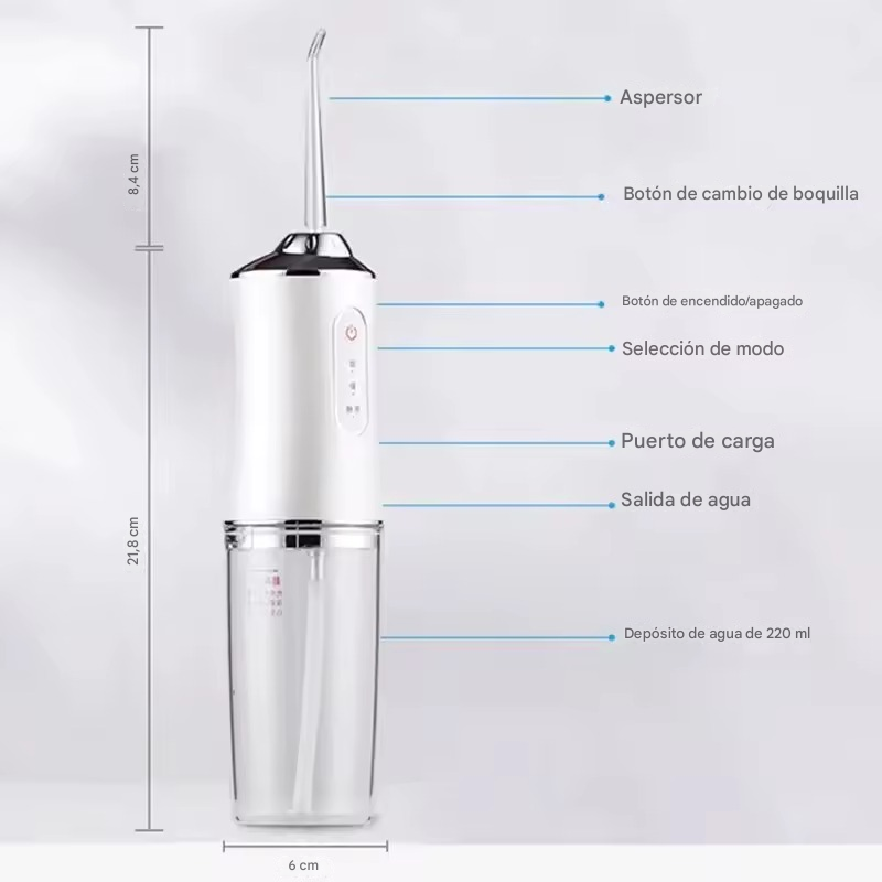 AquaPulse™ - Irrigador oral portatil