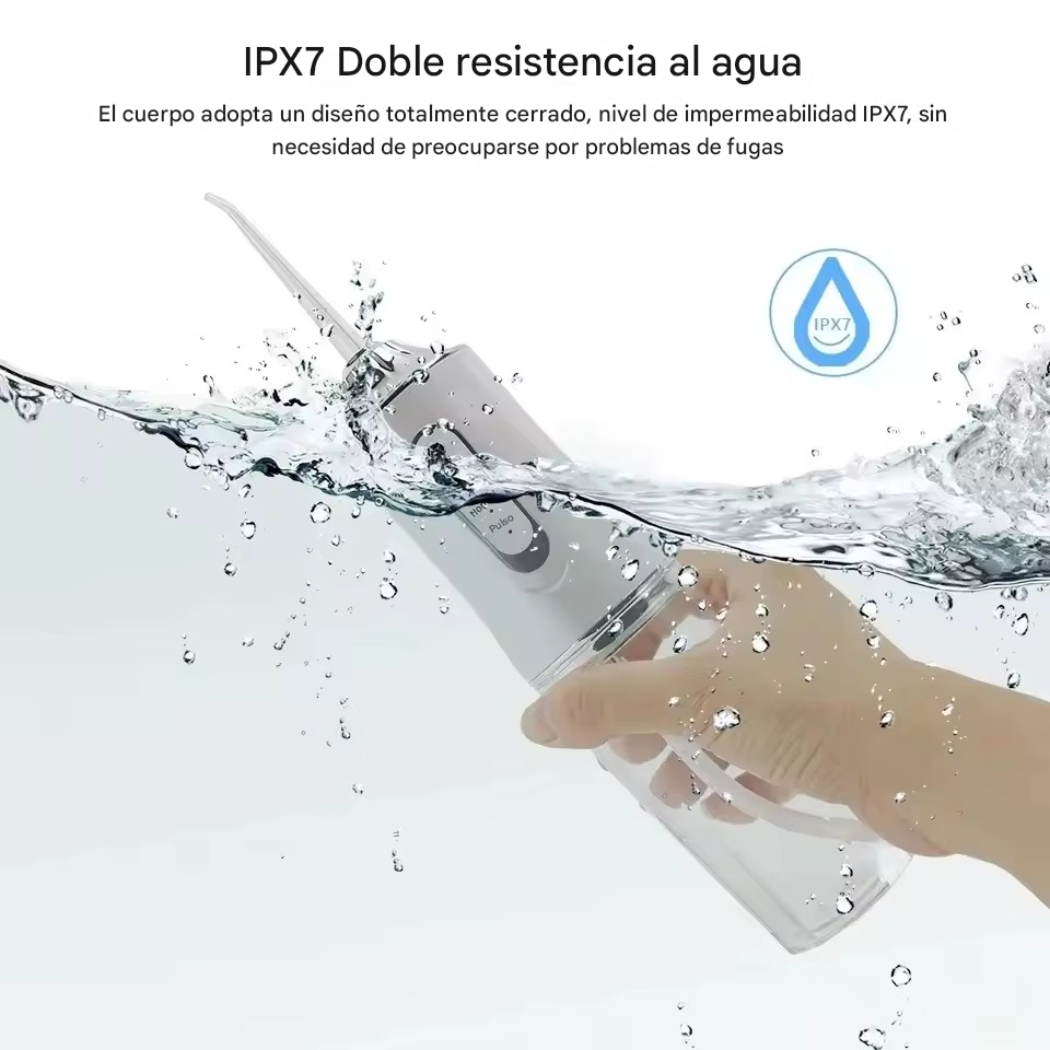 AquaPulse™ - Irrigador oral portatil