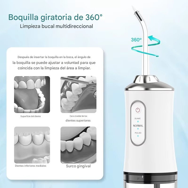 AquaPulse™ - Irrigador oral portatil