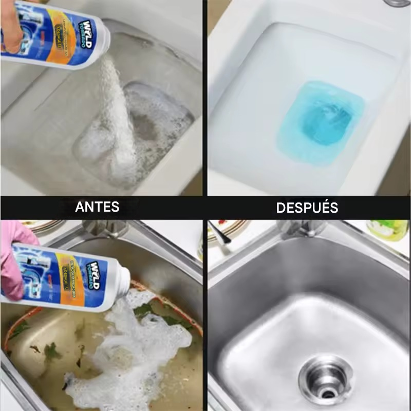TurboDrain™ - TriPack polvo destapa tuberias