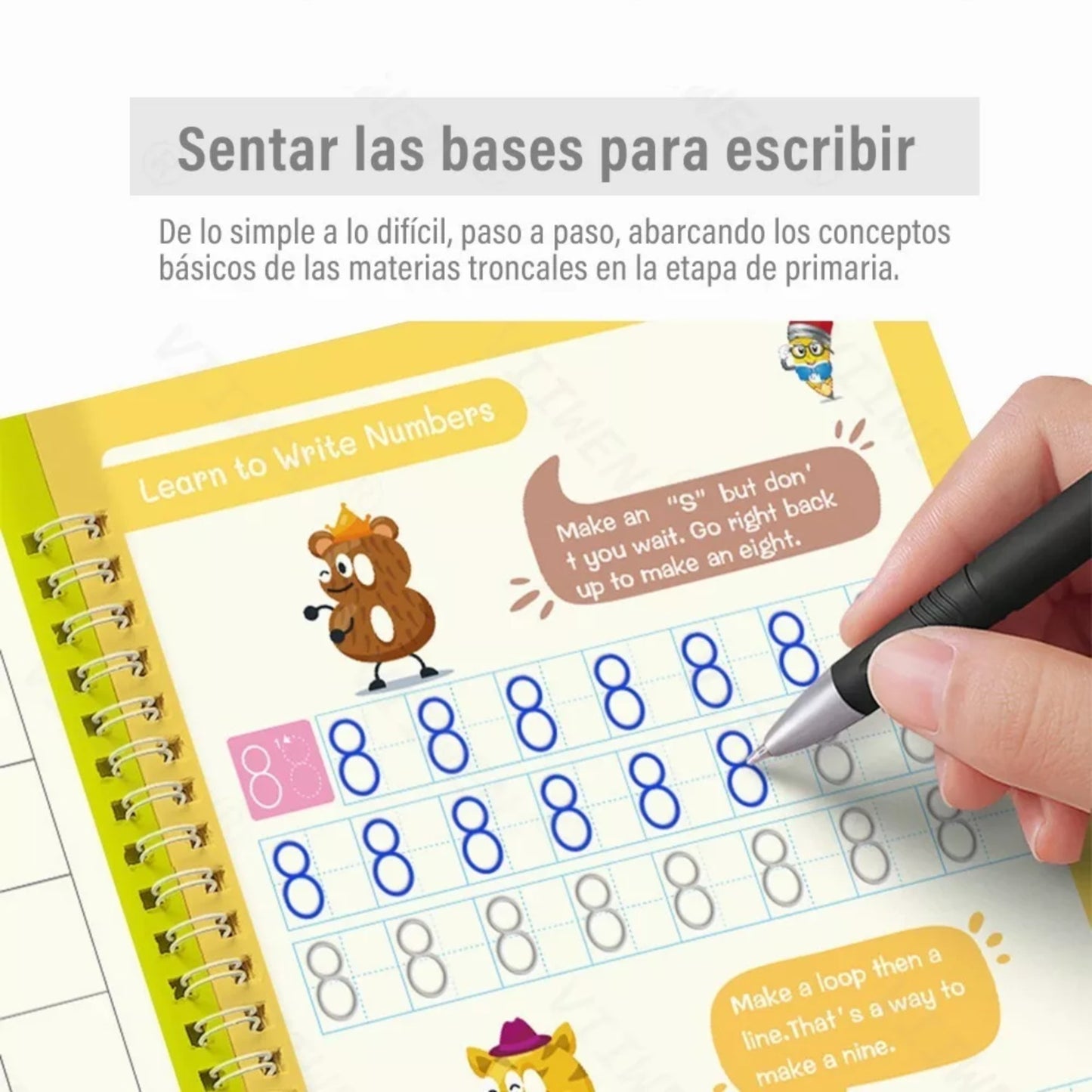 MiniGrafía Pro™ - Set cuadernos caligrafia Montessori