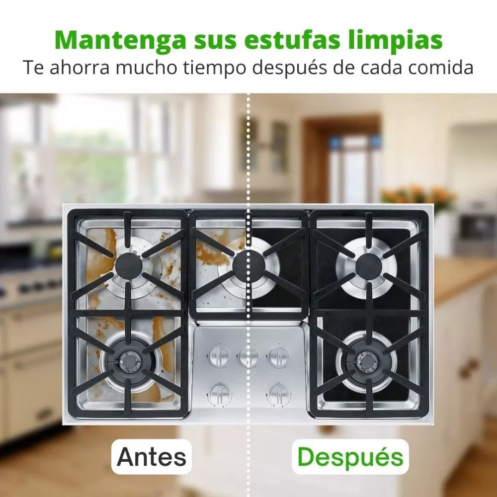 AntiGrasa Max™ - 4 Protectores de estufa 
