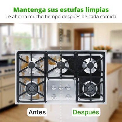 AntiGrasa Max™ - 4 Protectores de estufa 