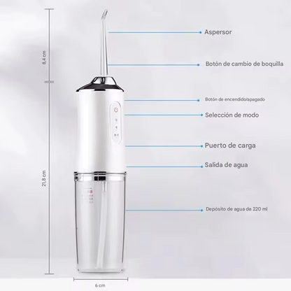 AquaPulse™ - Irrigador oral portatil