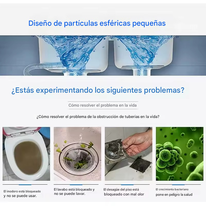 TurboDrain™ - TriPack polvo destapa tuberias