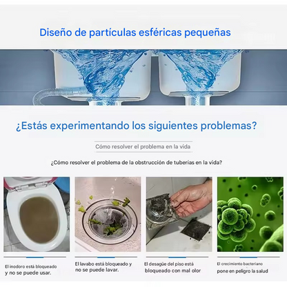 TurboDrain™ - TriPack polvo destapa tuberias